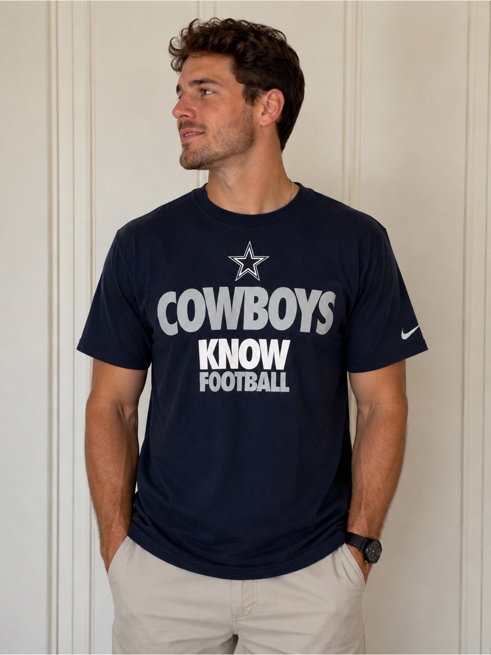 Nike Navy 'Cowboys Know Football' Short Sleeve Tee